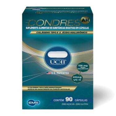 Imagem de Condres AH Colágeno Tipo II e Ácido Hialurônico Zero Açúcar com 90 Cáp