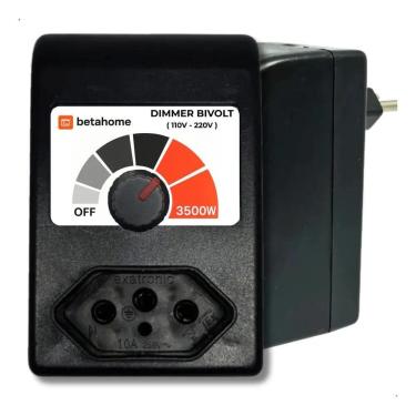 Imagem de 2X Controlador Eletrônico Dimmer 3500W Bivolt Regulador C/Di