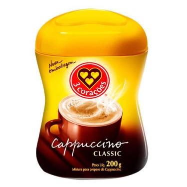 Imagem de Café 3 Corações Capuccino Pote Classic 200g - NAO DEFINIDO