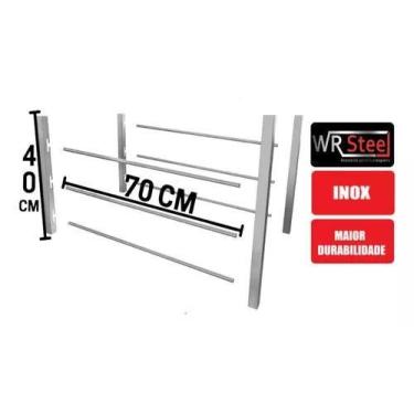 Imagem de Suporte Inox Churrasqueira 80CM - WR STEEL