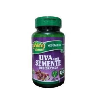 Imagem de 3 Suplemento Alimentar Uva com Semente Desidratada Unilife 60 Cápsulas