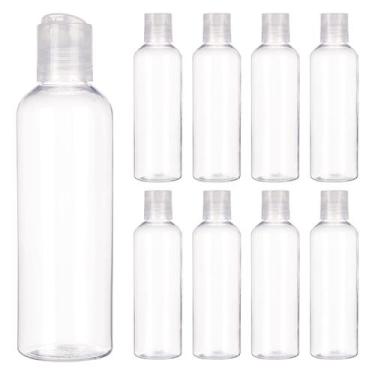 Imagem de Garrafas de plástico BENECREAT 200mL transparentes recarregáveis, paco