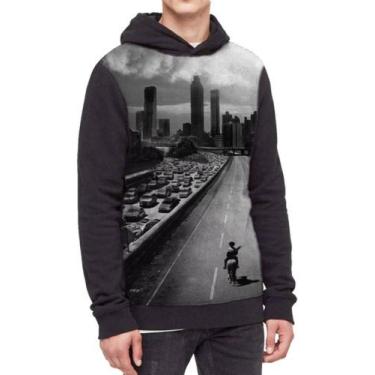 Imagem de Moletom Com Capuz The Walking Dead Ref:181 - smoke, Preto, G