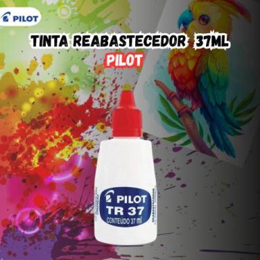 Imagem de Tinta Reabastecedor Pilot 37ml, Vermelho