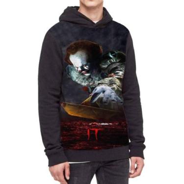 Imagem de Moletom Com Capuz  It A Coisa Pennywise Ref466 - smoke, Preto, GG