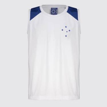 Imagem de Regata Cruzeiro Tear Infantil Branca - Braziline, 12 ANOS