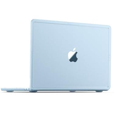 Imagem de Compatível com MacBook Air 33.0 cm Capa M4 M3 M2 2025-2022, versão modelo A3240 A3113 A2681, [True Tone Color Match] Capa rígida protetora para laptop MacBook Air 13,6 polegadas – azul celeste