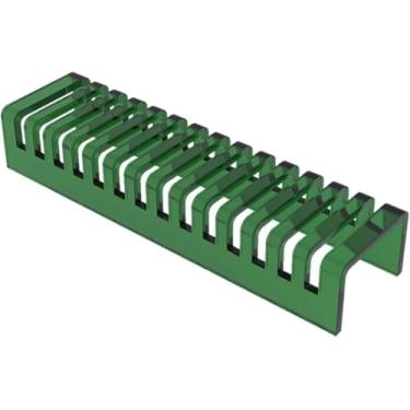 Imagem de Amostra De Acrílico Floor Tile Display Rack Com 14 Slots Para Cartão Bancada Cerâmica Quartzo Stone Plate Suporte De Amostra Tabletop Translúcido Mármore Telha Display Rack, Green, 60x10x13cm