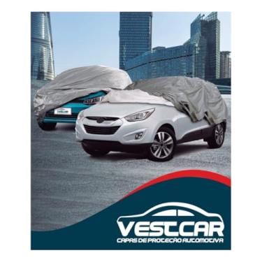 Imagem de Capa para Cobrir Carro G Forro Teto Capô Porta-malas com Cadeado e Cabo de Aço