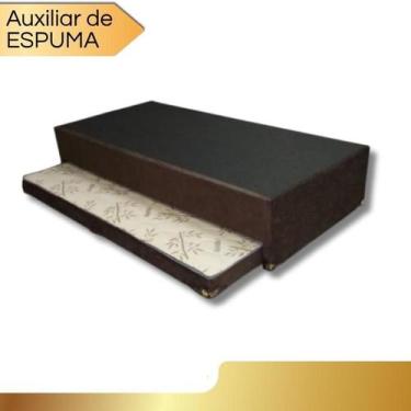 Imagem de Bicama Box Base Solteiro Com Cama Auxiliar De Espuma 2x1 88 - Fabricaç