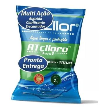 Imagem de Atcllor Limper 1Kg Multi Ação 3 Em 1 Cloro Para Piscinas