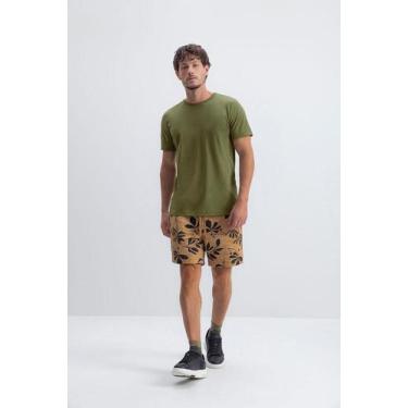 Imagem de Camiseta masculina em meia malha Essendi - M, P, Verde médio