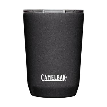Imagem de CamelBak, Copo Térmico Thumbler, 350 mL, Aço Inoxidável, Tampa De Três Modos, Base Silicone,Mantém a Temperatura, À Prova De Derramamento, Revestimento Resistente A Arranhões, Preto