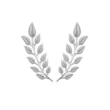 Imagem de Broche de folha para mulheres broches de ouro para mulheres broches de colarinho broche de ouro broche de joias presente, Large, Zinco, Sem Pedra Preciosa