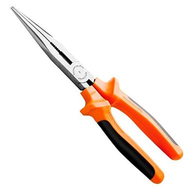 Imagem de Alicate Meia Cana - Bico Longo Reto Isolado 1.000 V 8" Tramontina PRO