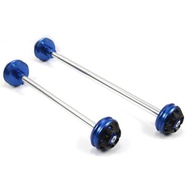 Imagem de Protetores de roda deslizantes de eixo Arashi Garfo dianteiro e traseiro para Ducati 696 2009-2015, peças de acessórios de motocicleta azul