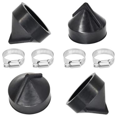 Imagem de Válvula ejetora de poeira K1211-82340 compatível com Ko-ler CH20 CH22 CH23 CH25 CH640 CH670 Kawasaki FD FH FX Engine 24-462-07-S, 2446207S, 24 462 07-S, pacote com 4 braçadeiras