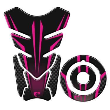 Imagem de Adesivo Protetor Tanque E Bocal Moto Yamaha Rosa