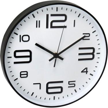 Imagem de Relógio Parede Home&co Plástico 30x30x4cm Preto