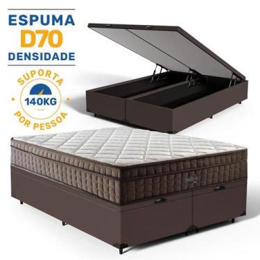 Imagem de Cama Box Baú com Colchão de Espuma D70 Anjos Pillow In Ultra Dream Que