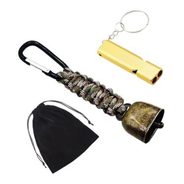 Imagem de Aymzbd Mochila com Sino Loud Bear, Chaveiro com Mosquetão E Sino de Sobrevivência para Ciclismo, Pesca, Caminhadas E Escalada.