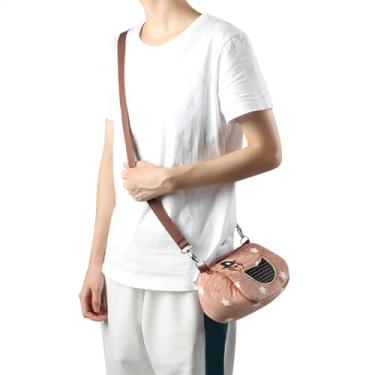 Imagem de Tnfeeon Transportador de Hamster para Animais de Estimação, Transportador de Animais Pequenos Portátil de Flanela, Bolsa Confortável para Viagem de Hamster, Esquilo, Cobaia (L)