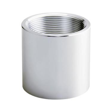 Imagem de Acoplamento completo rosqueado NPT de 1-1/10.2 cm, alumínio 6061-T6 Schedule 40, acoplador de encaixe de tubo rosqueado fêmea de 1,25 polegadas, resistência à corrosão, para aplicações de ar, água e