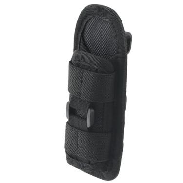 Imagem de Coldre para lanterna tática, suporte de lanterna giratória, clipe de cinto, estojo tático de transporte com mosquetão de 360 graus