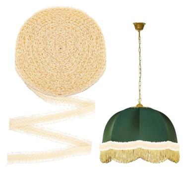 Imagem de letsinstyle Guarnições amarelas de organza com babados ondulados de 20 metros, acabamento de fita de chiffon de poliéster, enfeites de tecido de renda de tule elástico para faixa de cabeça faça você