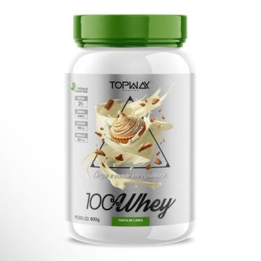 Imagem de Suplemento whey protein 100% concentrado pote 900g topway sabor Torta 