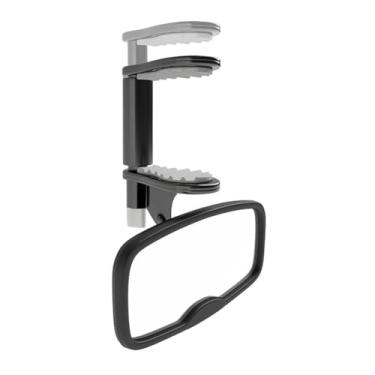 Imagem de Espelho de carro de bebê virado para frente, clipe ajustável, visão ampla de 360°, espelho de segurança infantil para carro, 100% à prova de estilhaçamento e à prova de trepidação, fácil instalação