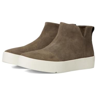 Imagem de TOMS Tênis feminino Verona Mid Suede Platform com zíper casual - Preto, Cantina, 34