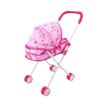 Imagem de Carrinho De Boneca Para Crianças, Brinquedo De Brincar Para Meninas E 