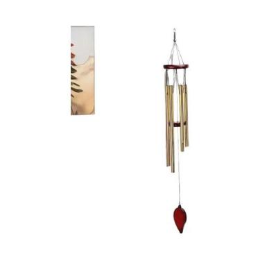 Imagem de Sino De Vento Auspicioso Com 6 Campanas, Som Claro E Elegante, Decoraç