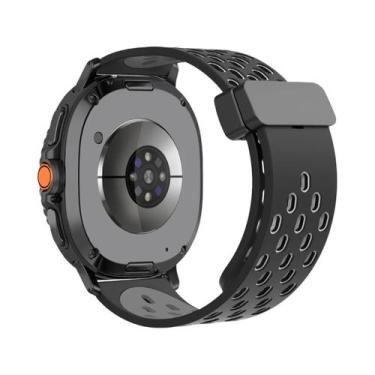 Imagem de Pulseira De Silicone Com Fivela Magnética D De 46mm 44mm 40mm Para Sam