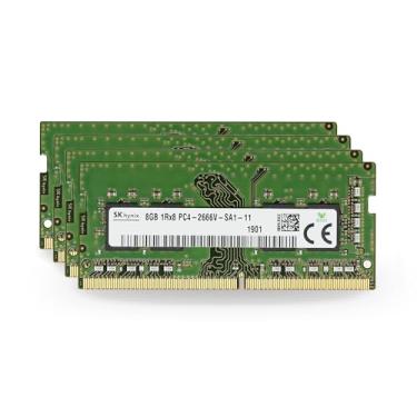 Imagem de Original de fábrica 32 GB (4 x 8 GB) compatível com Dell Precision Workstation 3240 Laptop DDR4 2666MHz PC4-21300 SODIMM 1Rx8 CL19 1.2v Notebook Memory Module Upgrade RAM Adamanta