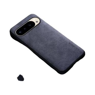 Imagem de Capa De Couro Luxuosa Para Google Pixel 10 pro XL, Estilo Retro De Neg