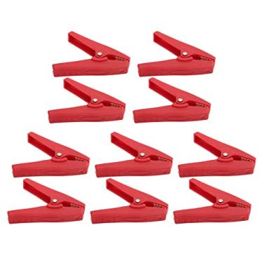 Imagem de Hyuduo Braçadeiras de Teste Elétrico Braçadeira de Carregador de Bateria Isolada Com Aço de Banhado a Cobre e Material ABS para Carro Auto Boat Electronics 1000V 30A (vermelho)