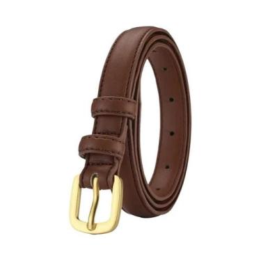 Imagem de Cinto Feminino Preto Retrô Com Fivela De Agulha, Cinto De Moda Para Je