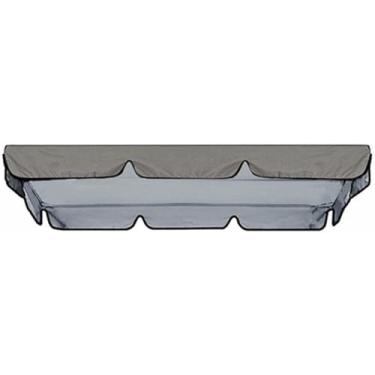 Imagem de Cobertura de substituição para balanço de pátio, cobertura para balanço de varanda de 2 ou 3 lugares, capa superior para rede de jardim, proteção solar.