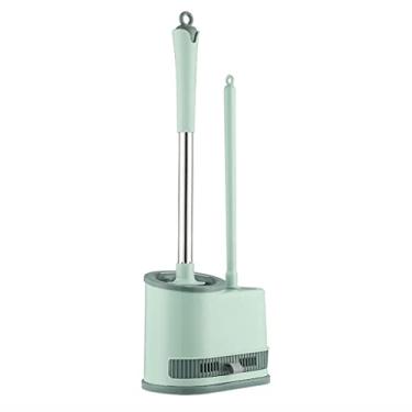 Imagem de Suporte de escova de vaso sanitário, escovas de banheiro e suportes com alça antiderrapante e cerdas flexíveis conjunto de suporte de secagem rápida ferramentas de banheiro (cor: A) (C)