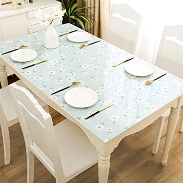 Imagem de Tapete de mesa transparente, capa de mesa grossa, elegante, toalha de mesa para 2, 4, 6 pessoas, multiuso (cor 1 70 x 140 cm)
