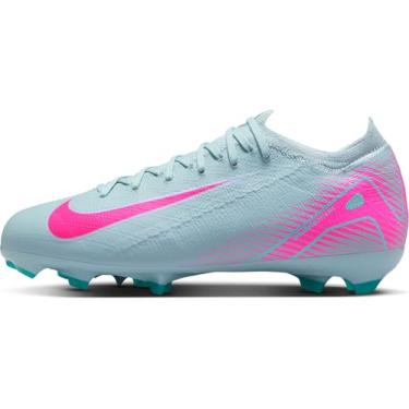 Imagem de Nike Chuteiras de futebol Jr. Mercurial Vapor 16 Pro pequenas/grandes FG de cano baixo (HF5448-301, Ocean Cube/Pink Blast), Ocean Cube/Pink Blast, 16