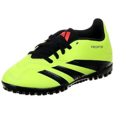 Imagem de Chuteira Adidas Juvenil Verde e Preta Predator 24 Club Low TF Society