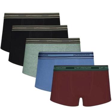 Imagem de Kit 5 Cuecas Sunga Lupo Algodão Original Confortavel Qualidade Extrema