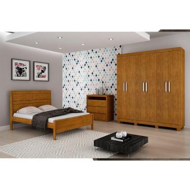 Imagem de Guarda Roupa Casal Rufato 6 Portas Imbuia