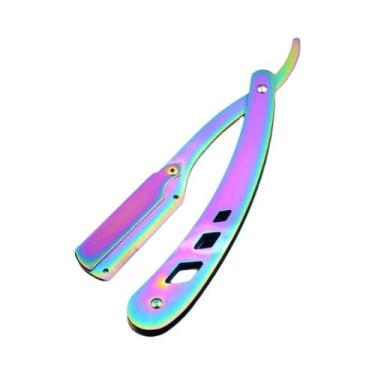 Imagem de Navalha De Barbeiro Antiga Preta Dobrável Para Homens, Ferramentas De 