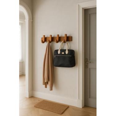 Imagem de Cabideiro Em Madeira Ganchos Linha Collection Pendurador - BD Artigos 