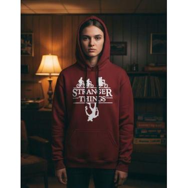 Imagem de Moletom Capuz Canguru Stranger Things Mike Demogorgon - - Missionario 