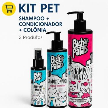 Imagem de Kit Banho Bicho De Patas Perfume Shampoo Condicionador 500Ml - Bichos 